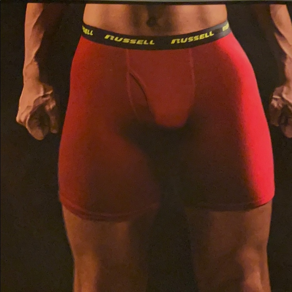 2 pair Russell performance men boxer briefs size M